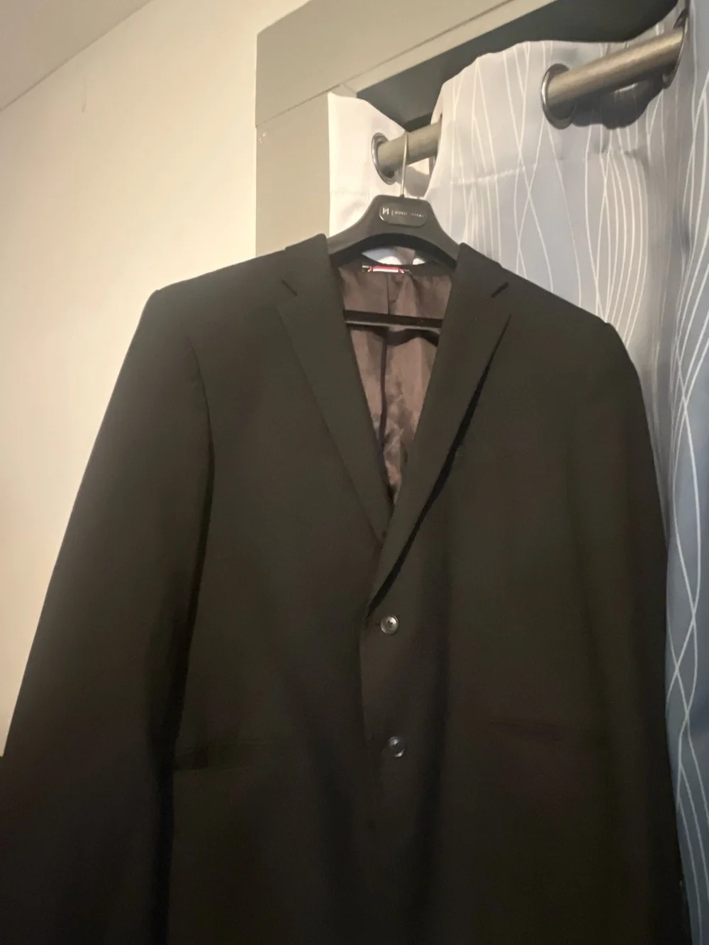 Tommy Hilfiger Blazer Black Single Breasted Pockets Casual Business Work Meeting